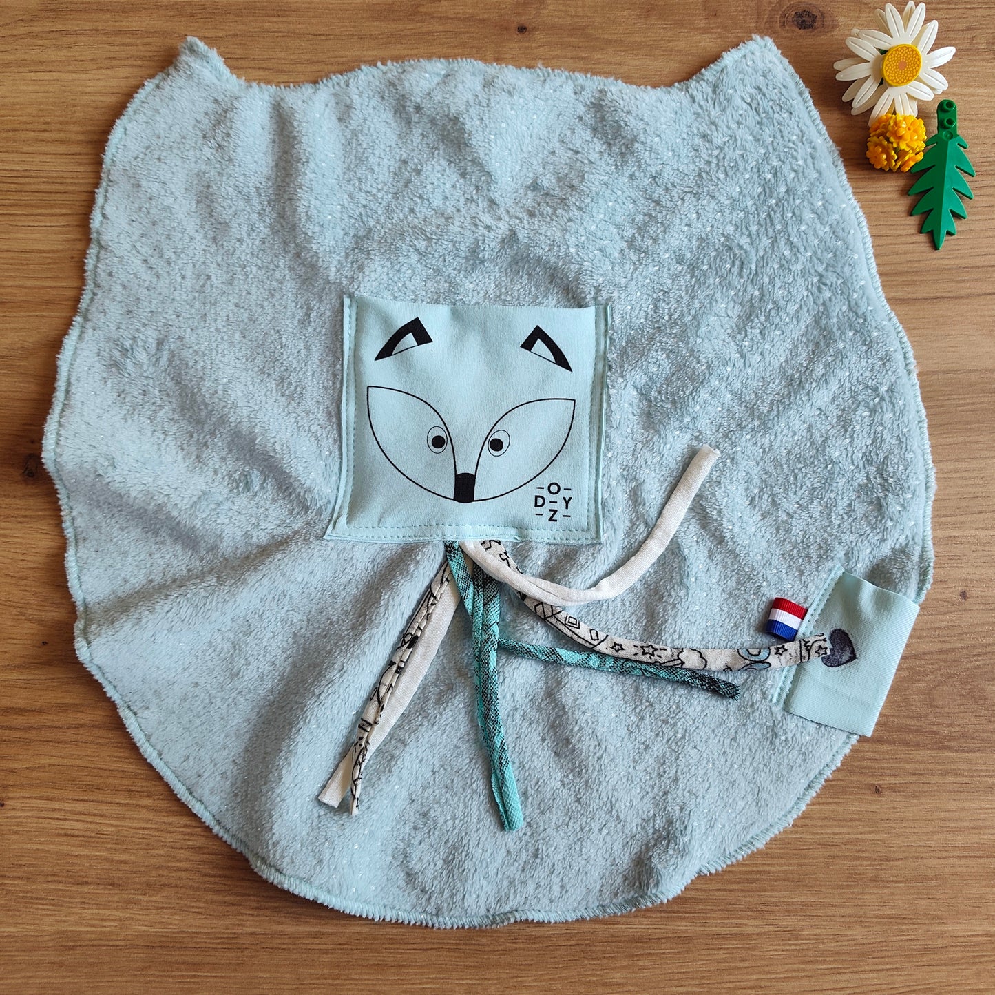 Doudou Dodyz bleu ciel renard bleu