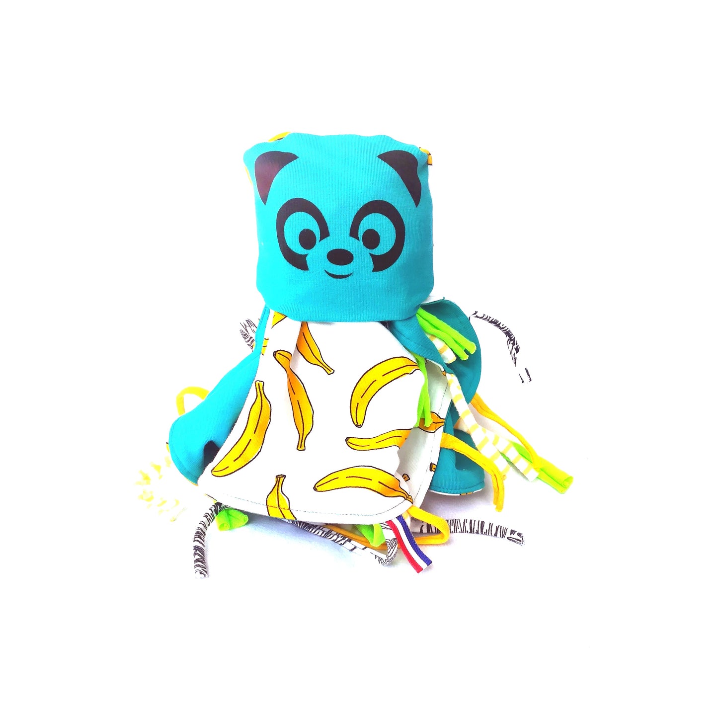 Doudou copertina banana panda turchese