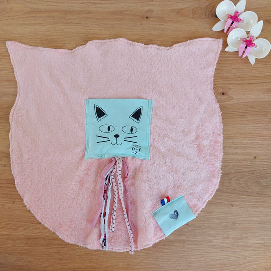 Doudou Dodyz gatto rosa azzurro