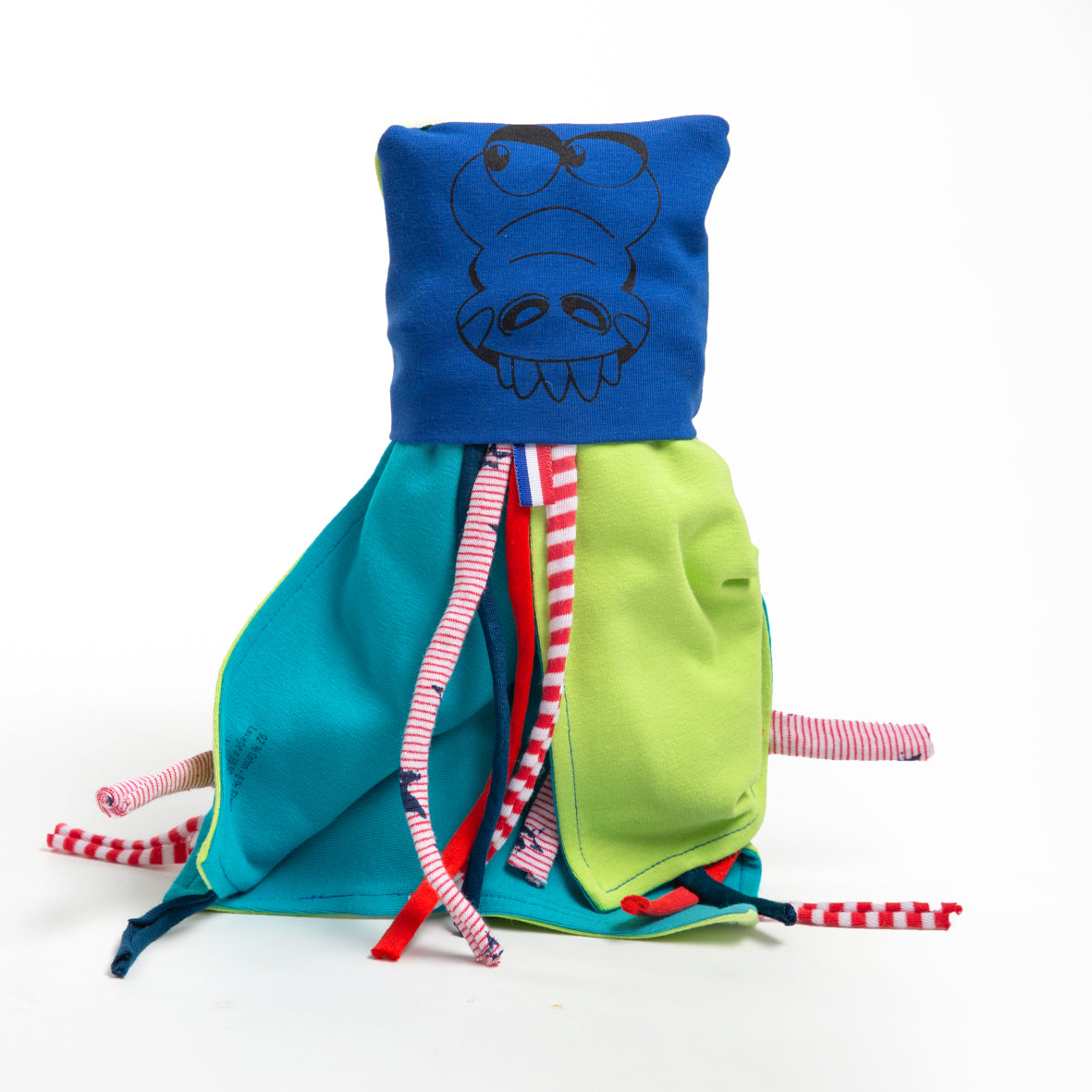 Doudou copertina coccodrillo blu royal