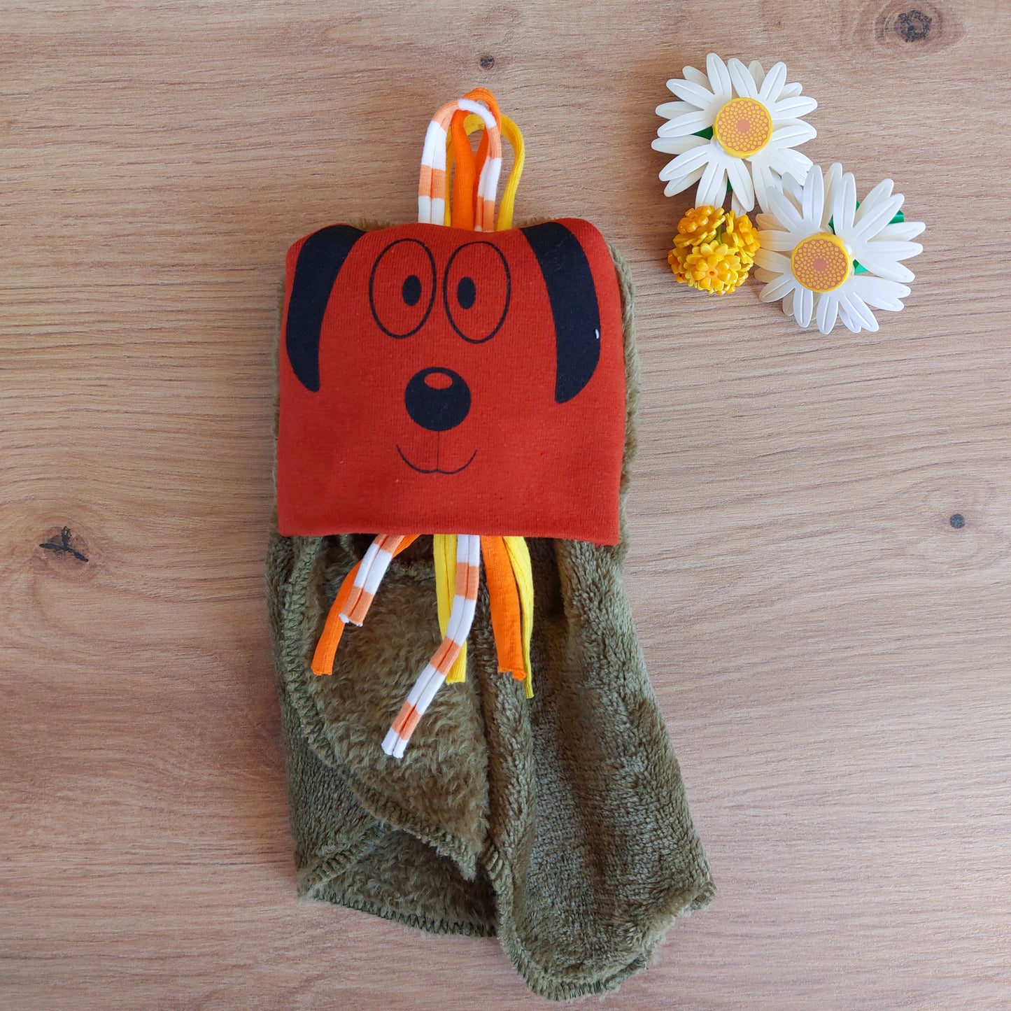 Doudou Dodyz kaki chien caramel