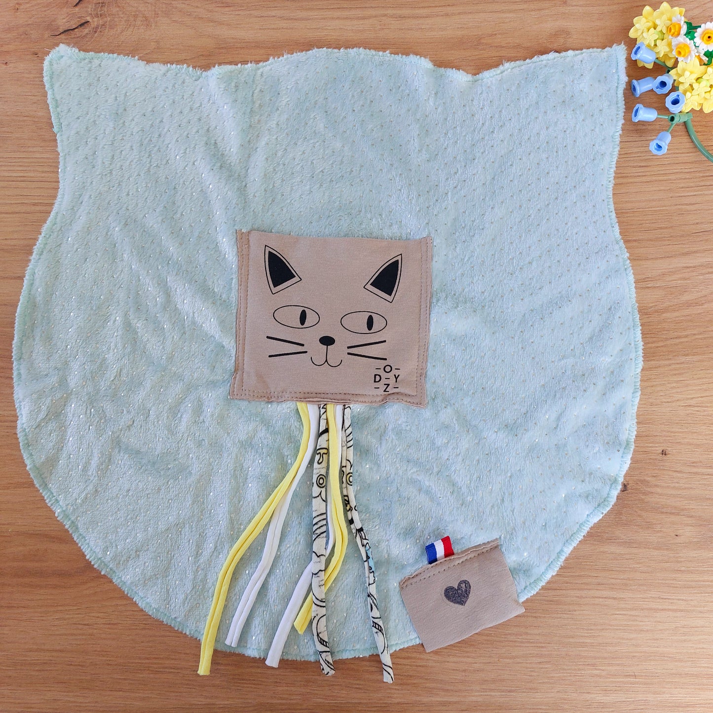 Doudou Dodyz blue cat mole