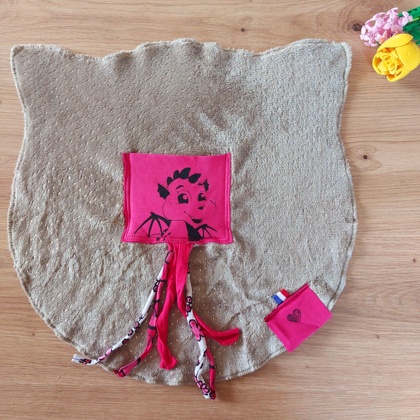Doudou Dodyz mole dragon fuchsia