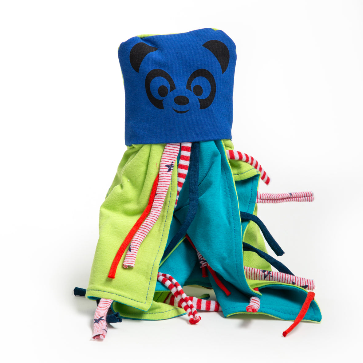 Doudou copertina panda blu reale