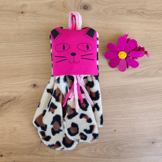 Doudou Dodyz Léopard Chat Rose