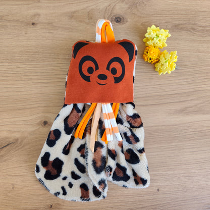 Doudou Dodyz Léopard Panda caramel
