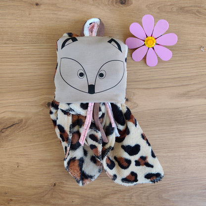 Doudou Dodyz Léopard Renard taupe