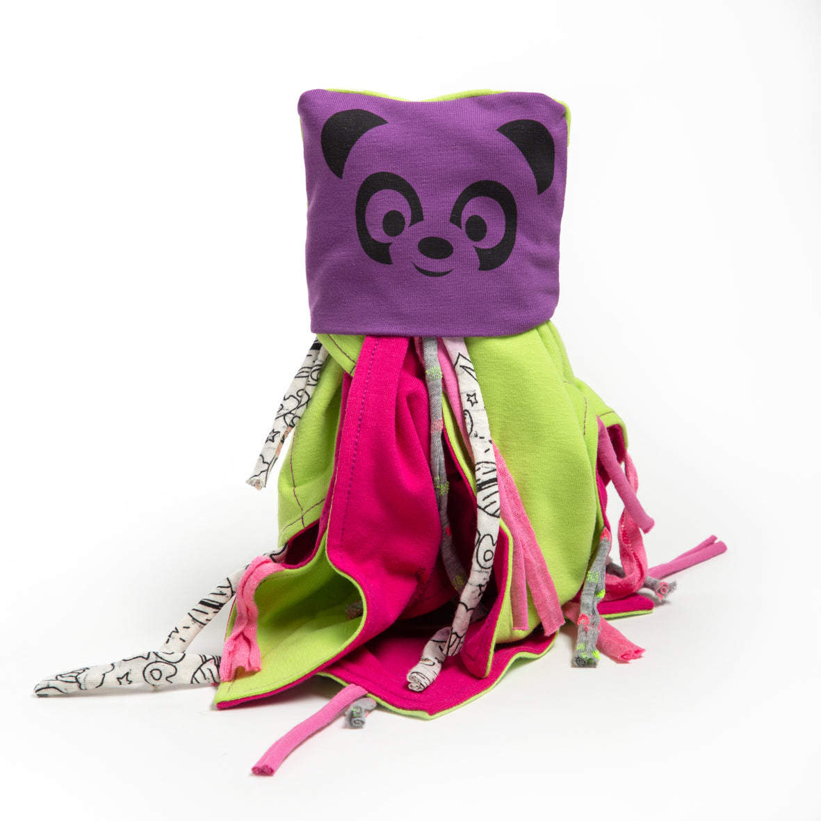 Doudou coperta panda viola