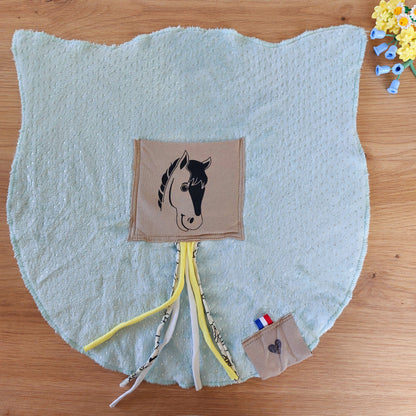 Dodyz blue horse comforter