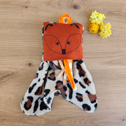 Doudou Dodyz Léopard Renard caramel