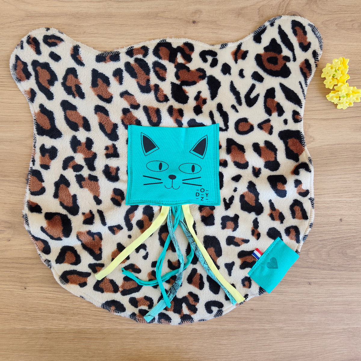 Doudou Dodyz Léopard Chat Azur