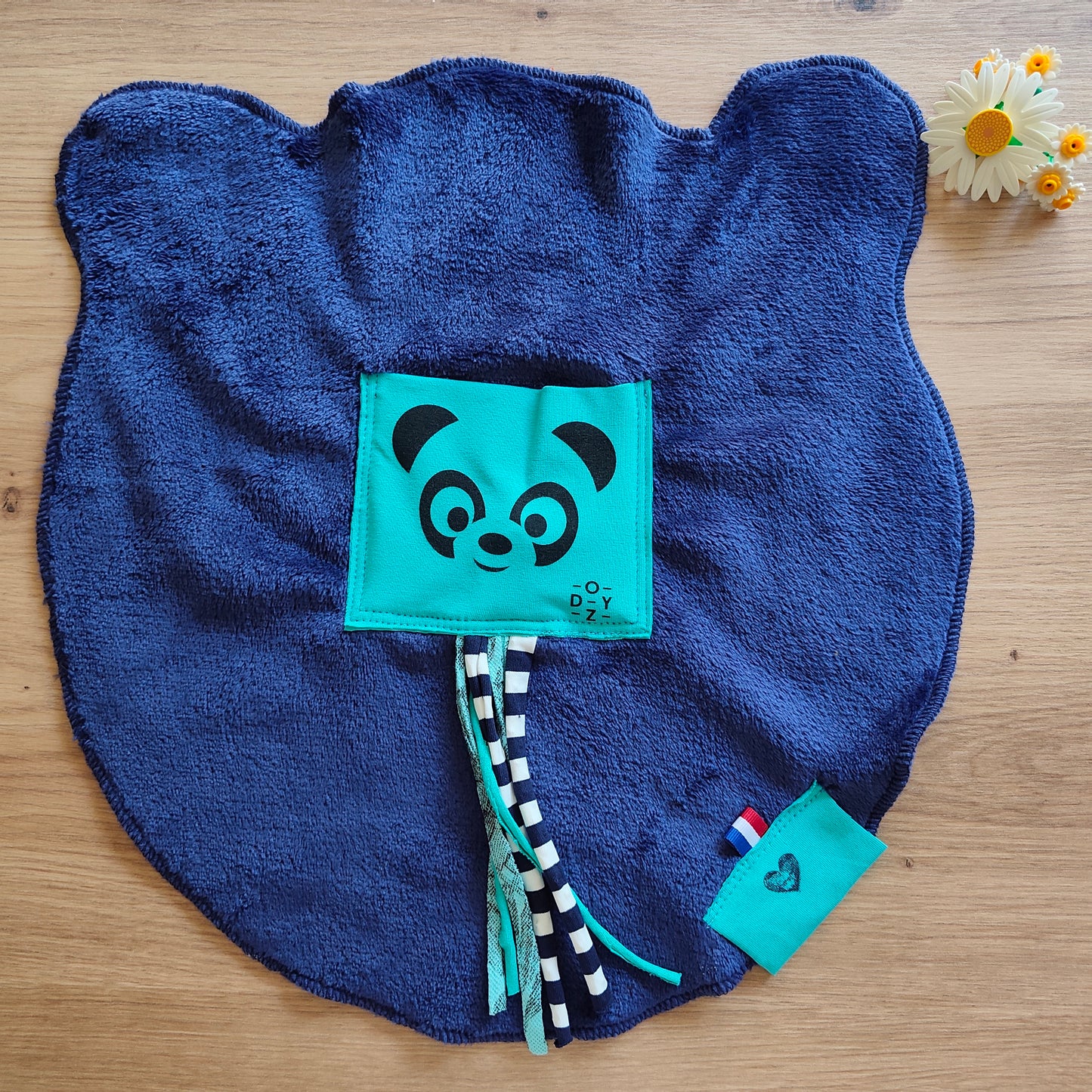 Doudou Dodyz bleu marine panda azur
