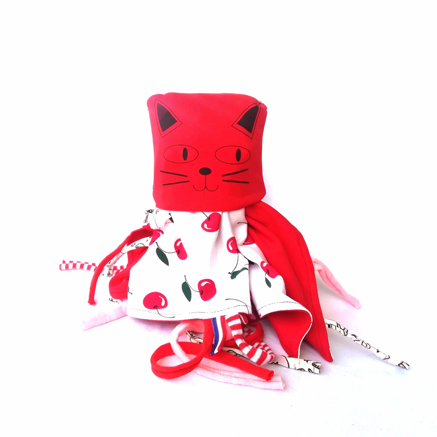 Copertina doudou gatto rosso ciliegia