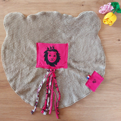Doudou Dodyz mole lion fuchsia