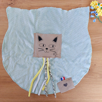 Doudou Dodyz blue cat mole
