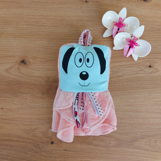 Doudou Dodyz pink dog sky blue