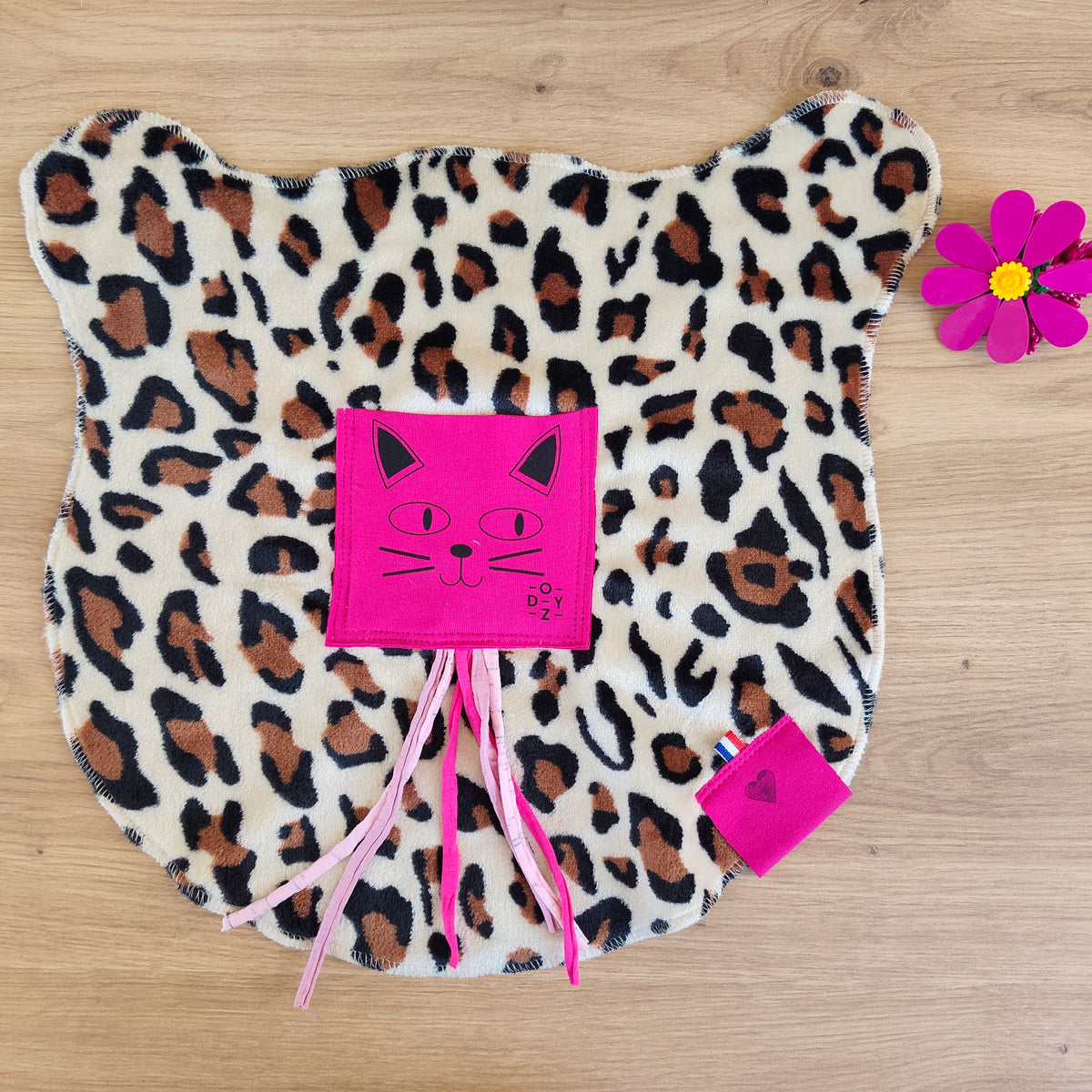 Doudou Dodyz Léopard Chat Rose