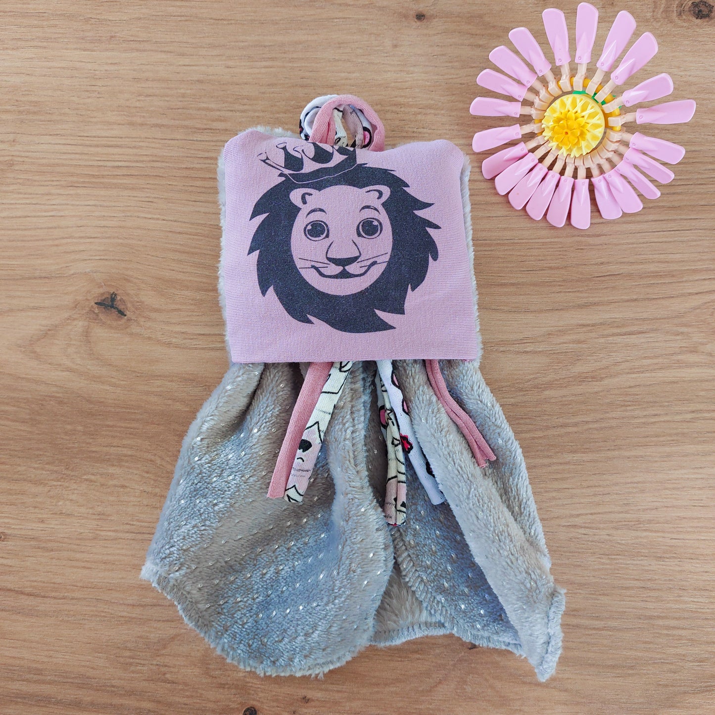 Comforter Dodyz grey lilac lion
