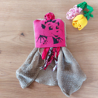 Doudou Dodyz mole dragon fuchsia