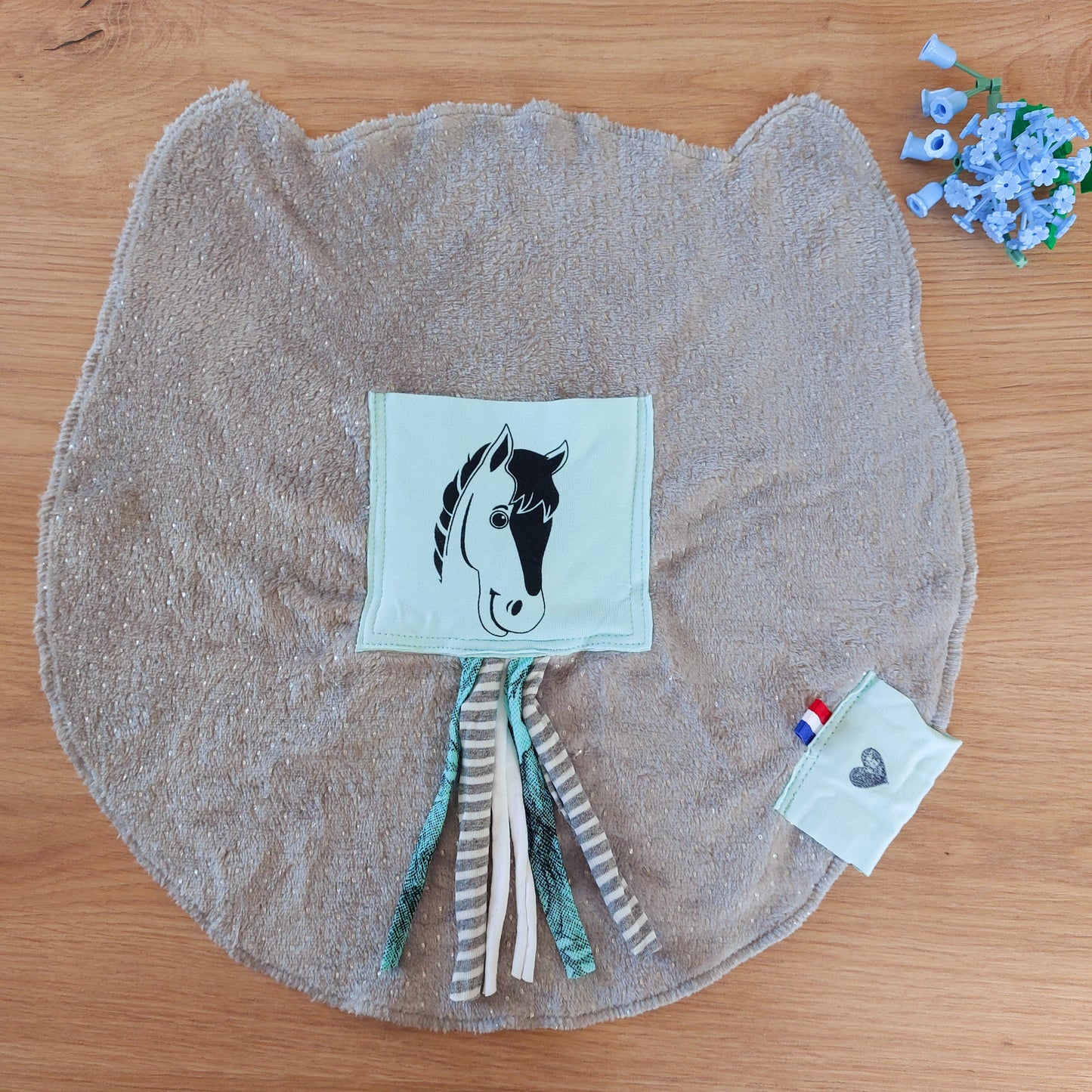 Doudou Dodyz grey sky blue horse