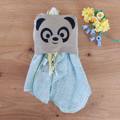 Blue panda taupe Dodyz plush toy