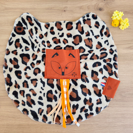 Doudou Dodyz Léopard Renard caramel
