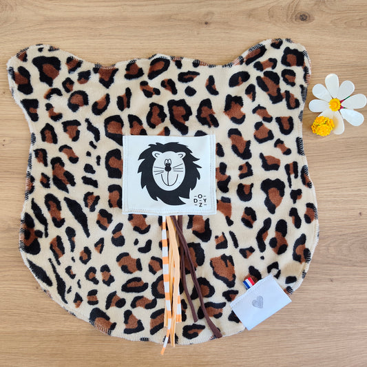Doudou Dodyz Léopard Lion blanc