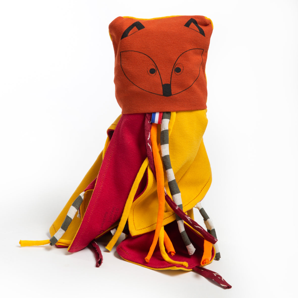 Doudou coperta volpe color caramello