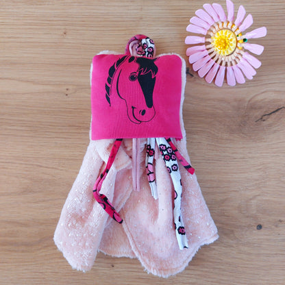 Comforter Dodyz pink fuchsia horse