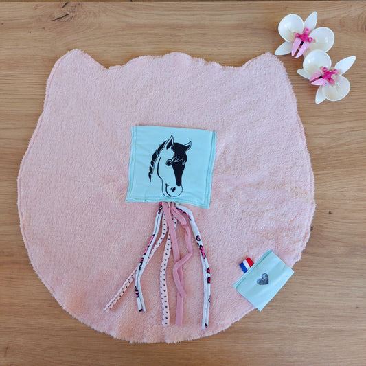 Doudou Dodyz rosa cavallo azzurro