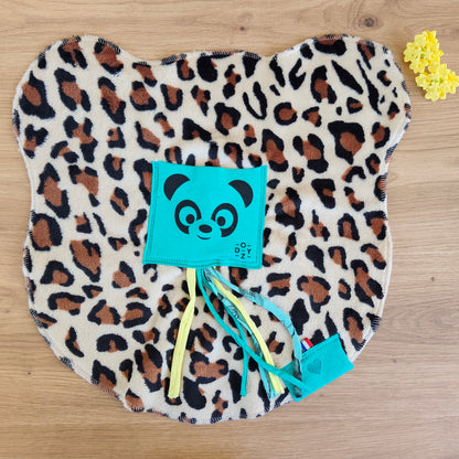 Doudou Dodyz Léopard Panda Azur