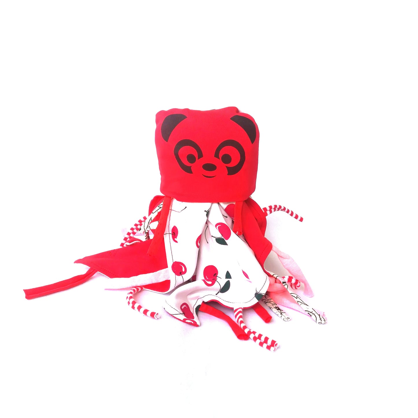 Doudou coperta ciliegia panda rosso