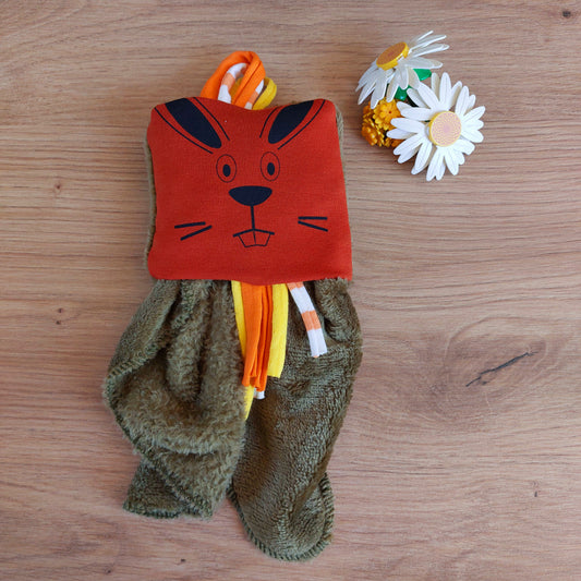 Doudou Dodyz kaki lapin caramel