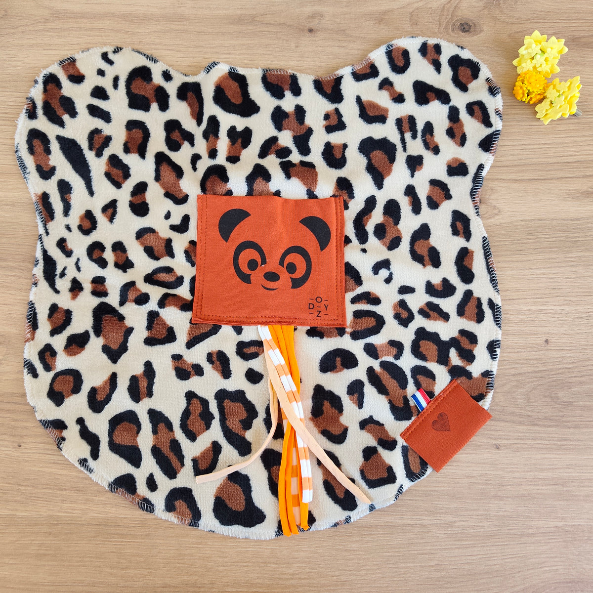 Doudou Dodyz Léopard Panda caramel