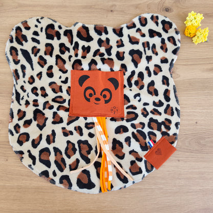 Doudou Dodyz Léopard Panda caramel