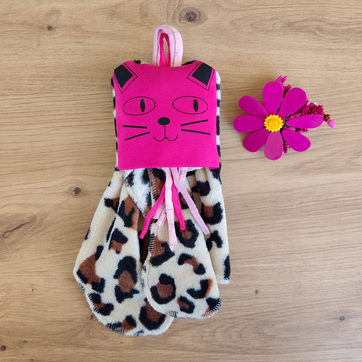 Doudou Dodyz Léopard Chat Rose