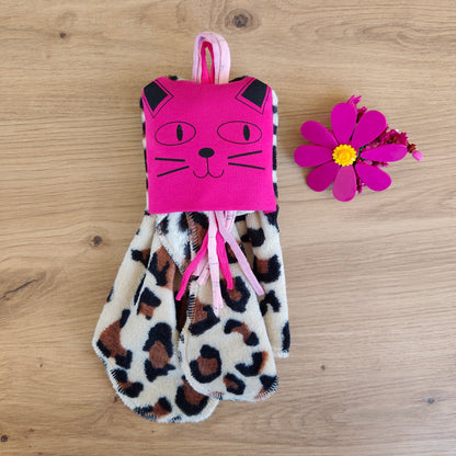 Doudou Dodyz Léopard Chat Rose